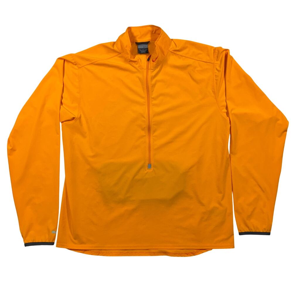 Vintage Nike Jacket Medium Orange Dri-Fit Windbreaker Running Golf Bike 2000s